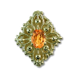 ra6893 Citrine Bracelet Slide 